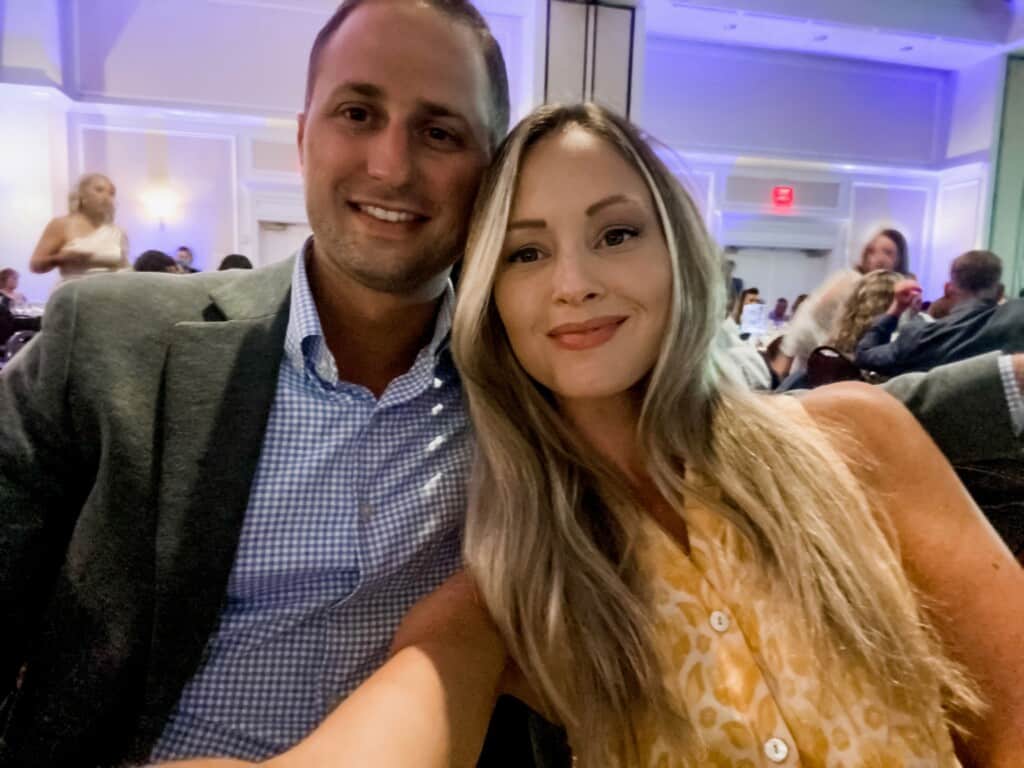 Molly and her husband at the 2022 Best of Spartanburg Awards Gala