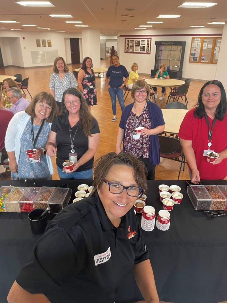 Cold Stone Creamery served ice cream at UniGroup HQ. 