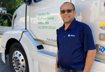 Eric Galioto, Mayflower's Van Operator of the Month June 2022