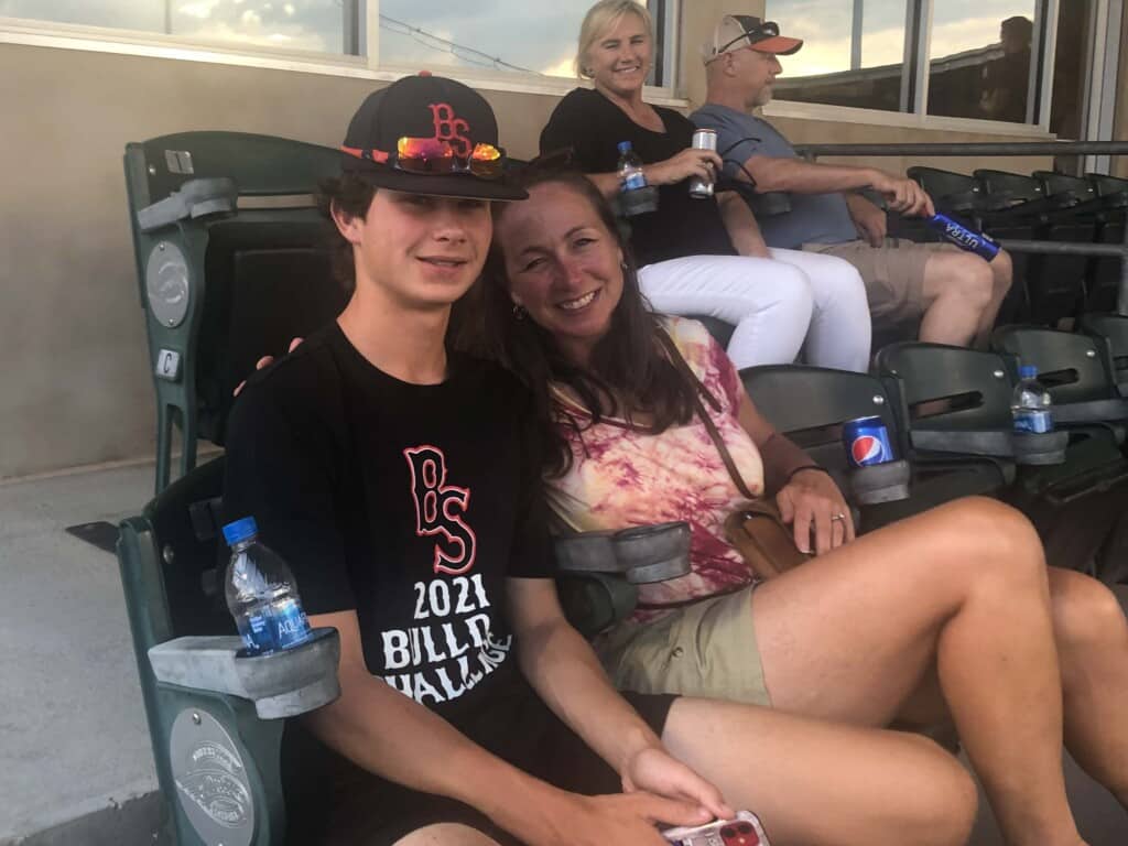 Guests in the stands at the Greenville Drive game 