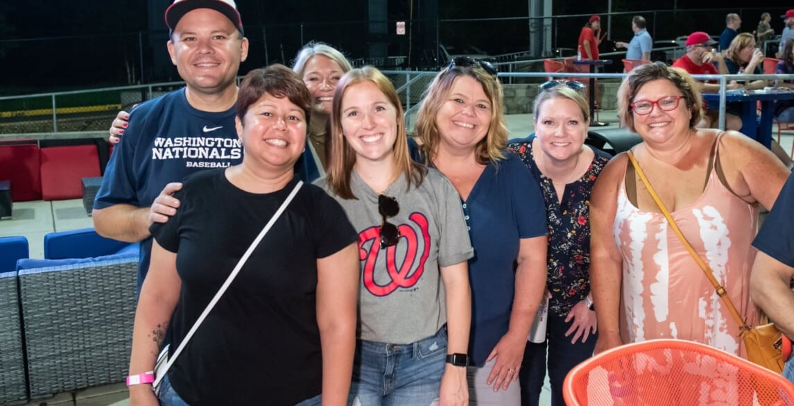 Team Hilldrup picture at Fred Nats stadium