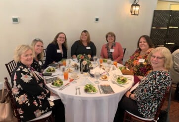 Team Hilldrup's table at the RUW Women of Influence Luncheon
