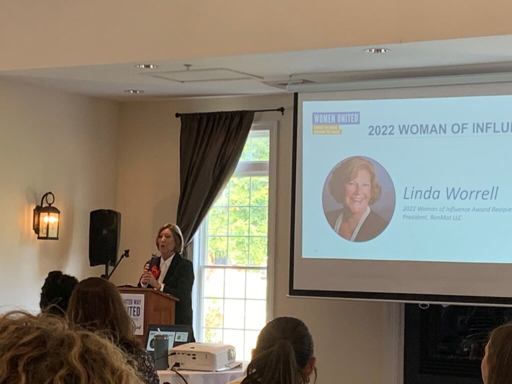 Rappahannock United Way's Woman of Influence Award, Linda Worrell