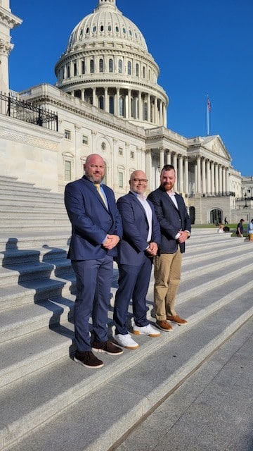 Tim, Rodney and Dalton at Capitol Hill 
