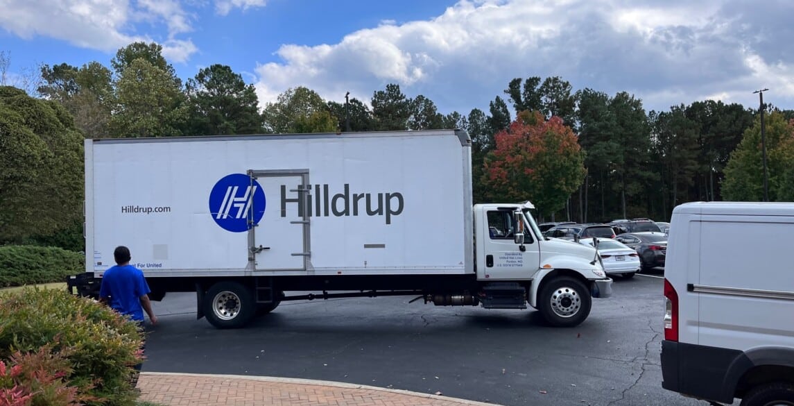 Hilldrup Atlanta on-site at Move For Hunger event