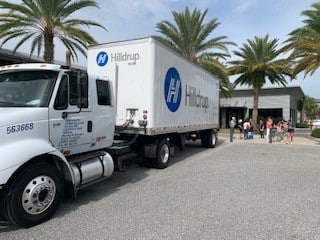 Hilldrup Orlando collecting food donations