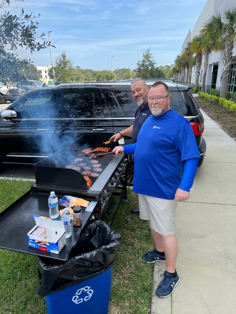 Orlando grilling for warehouse appreciation day