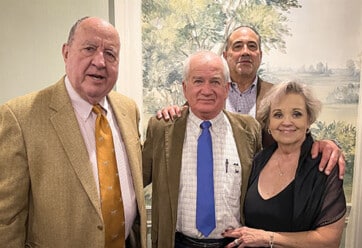 Mr. McDaniel and Charles W. McDaniel with E.J. Radford and his wife.