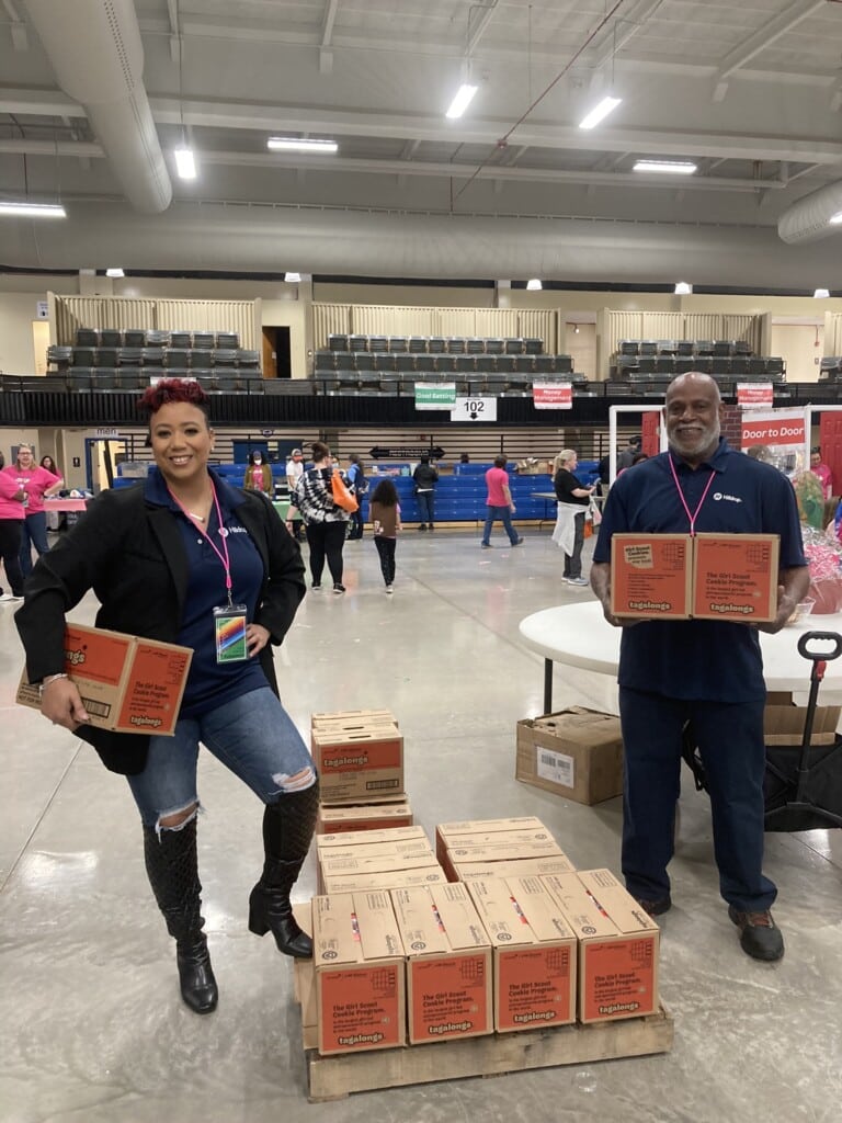 Michael and Ashley at Girl Scout event in Charlotte. 