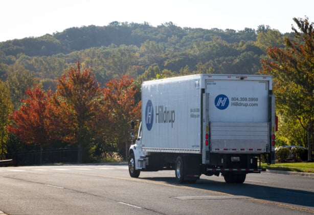 Hilldrup truck driving