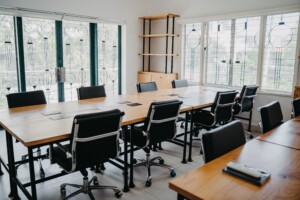 Conference room with natural lighting