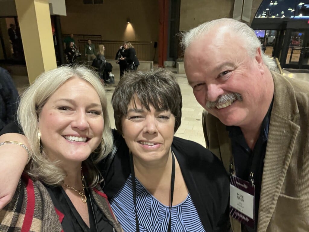 Onie, Barb and Mike at the 2023 Learning Conference 