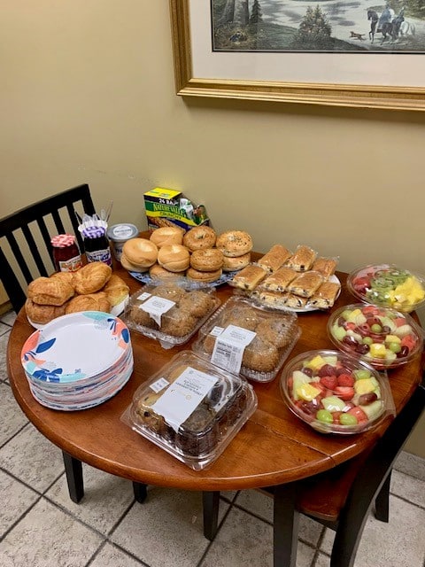 Food for Charlotte's Van Operators during Van Operator Appreciation Week 2023. 