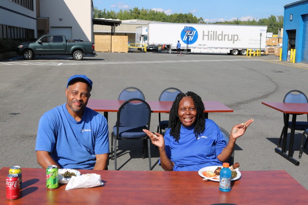 Van Operators enjoying a cookout at our Stafford HQ. 