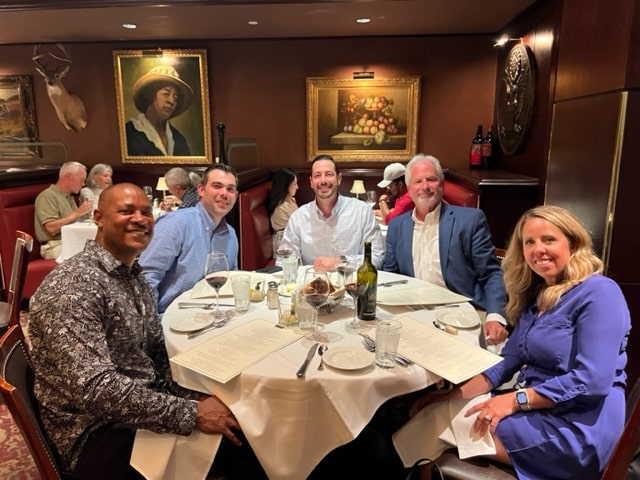 Hilldrup and WeSolve at dinner in Denver, CO. 