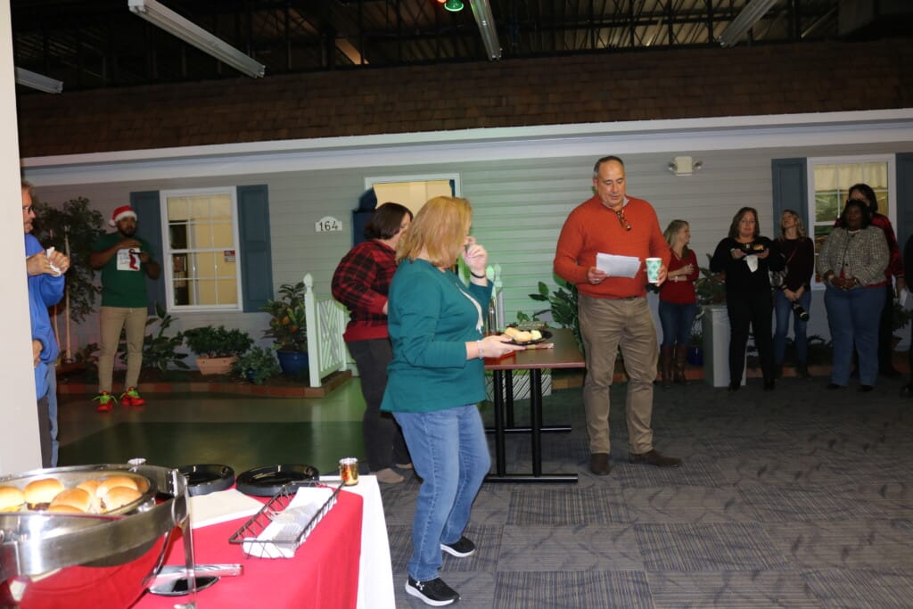 Names of our prize winners were announced during Hilldrup's holiday party. 
