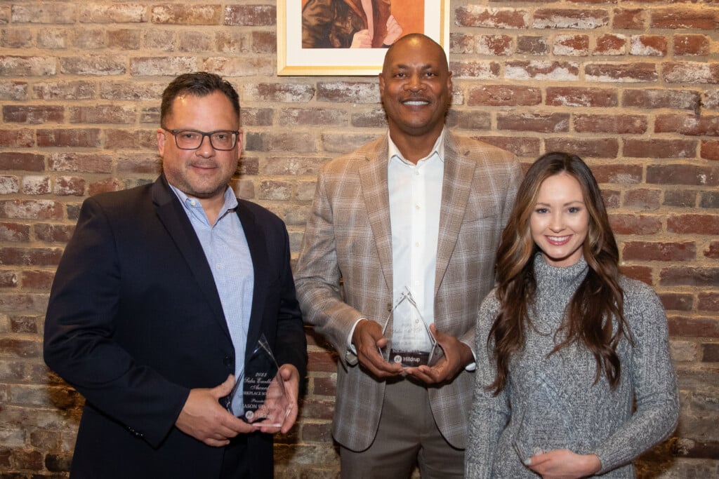 Jason, Nigel and Molly during the 2023 Best of the Best Awards dinner. 