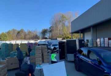 Girl Scout cookie distribution event in Charlotte, NC in 2024.