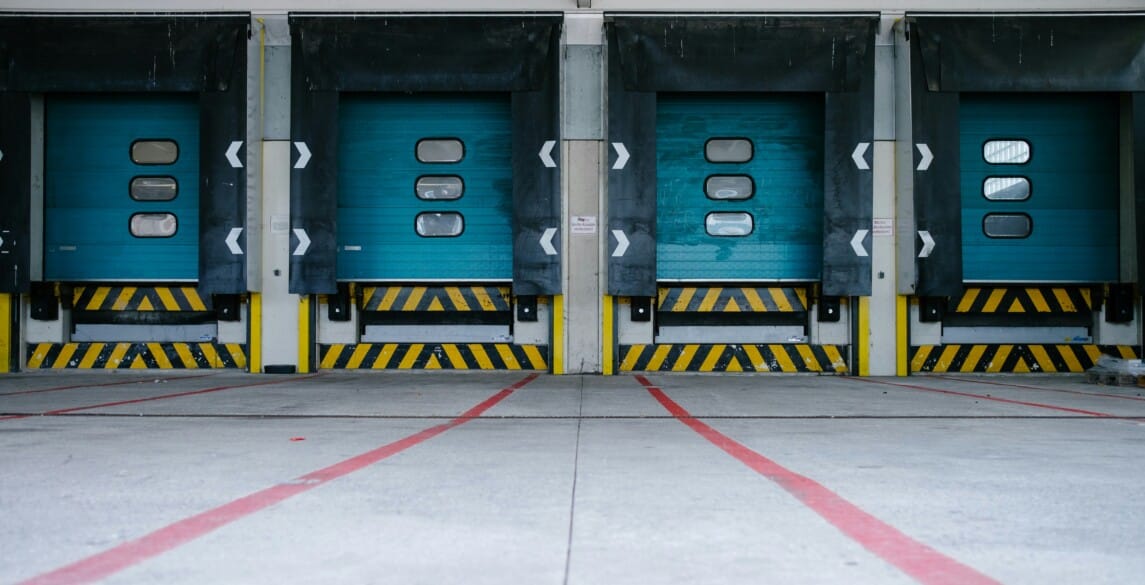 Picture of a 4-door loading bay.