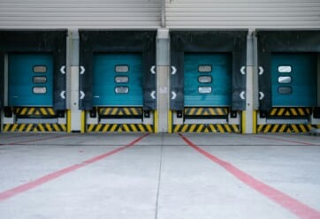 Picture of a 4-door loading bay.