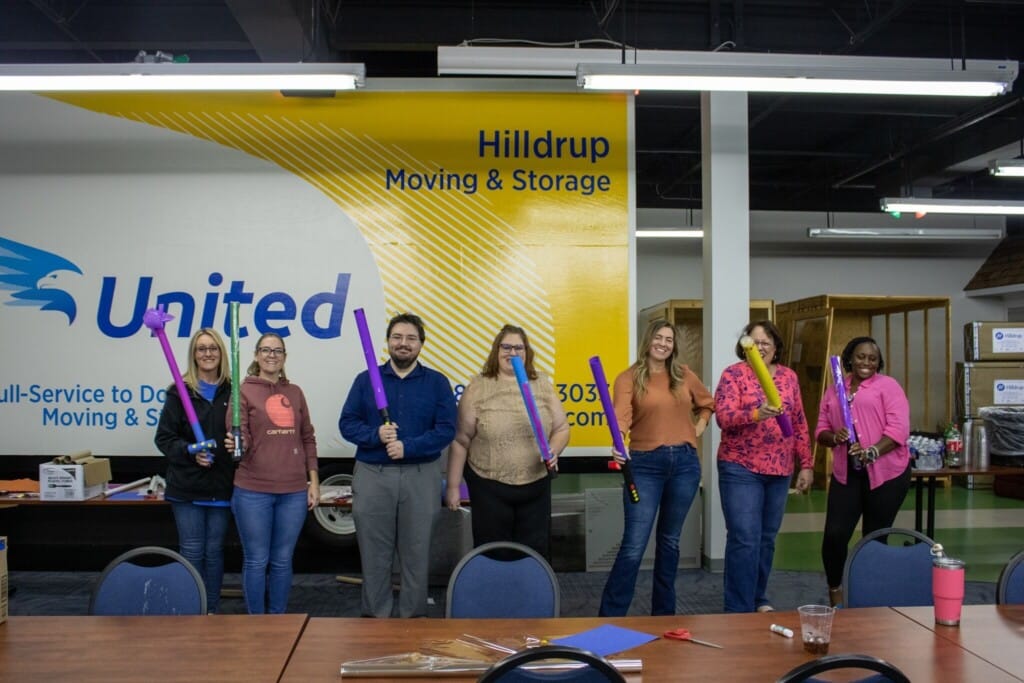 Team Hilldrup during lightsaber competition 2024.