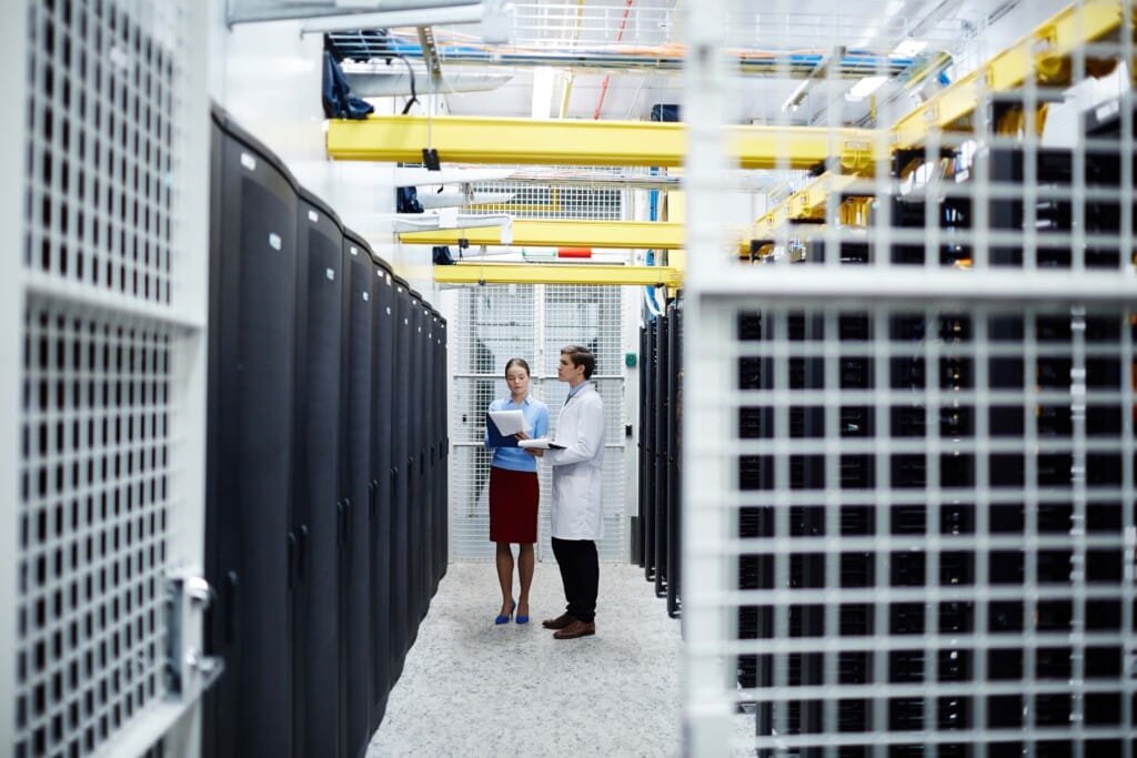 it specialists in a data center