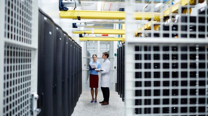 it specialists in a data center