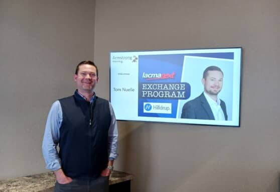 Tom Nuelle on site at Armstrong Moving in Canada.