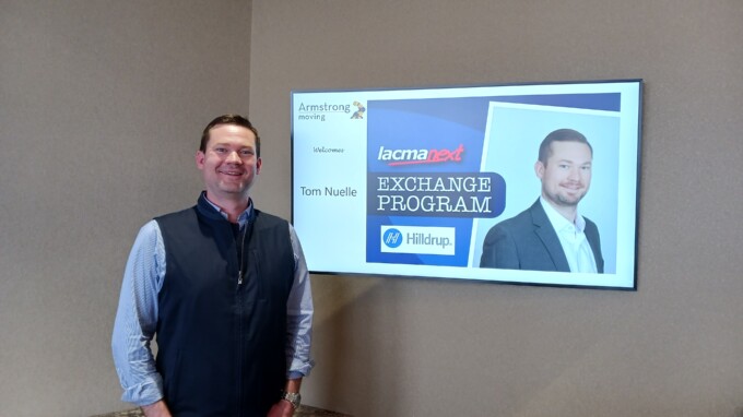 Tom Nuelle on site at Armstrong Moving in Canada.
