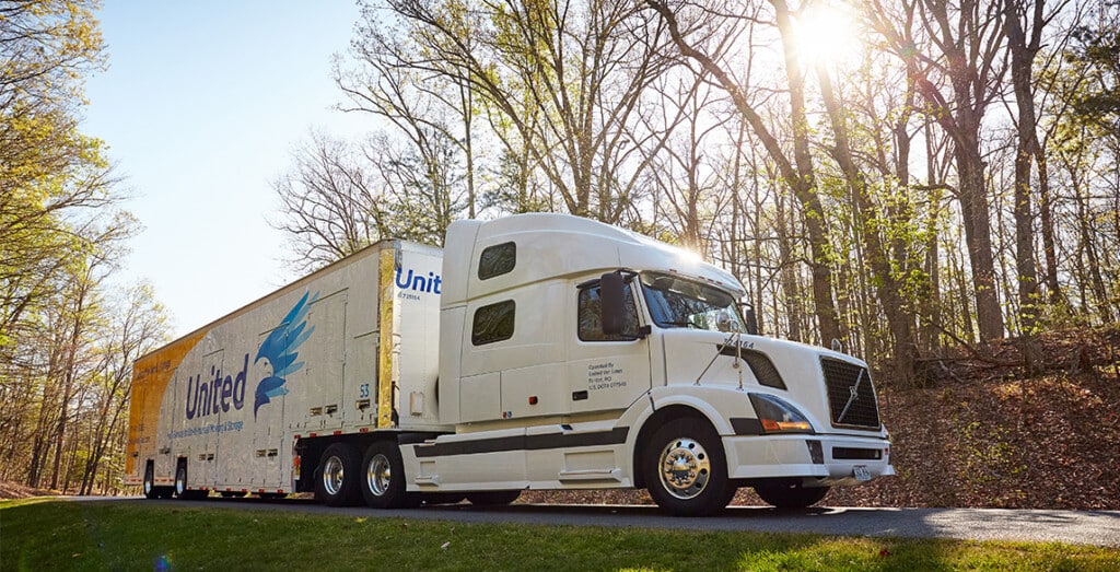 United Van Lines branded truck