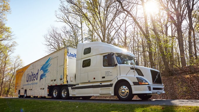 United Van Lines branded truck