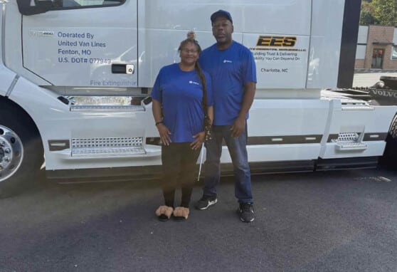 Fitz Blassingame and his wife Terri for United Van Lines' Runner-Up Van Operator for August 2025.