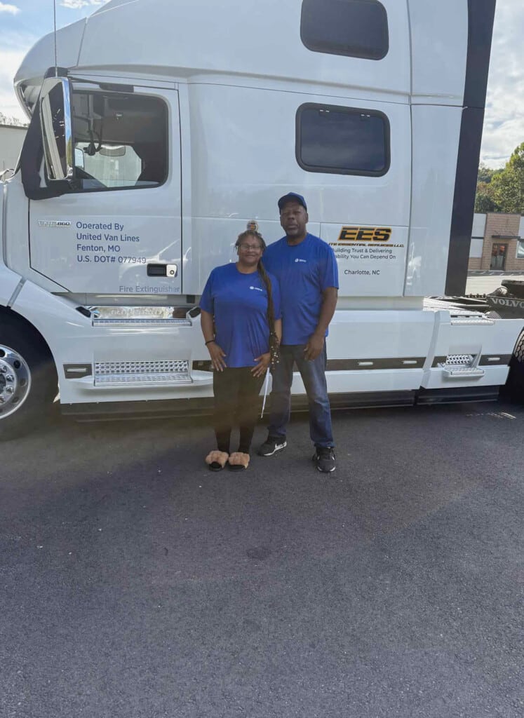 Fitz Blassingame and his wife Terri for United Van Lines' Runner-Up Van Operator for August 2025.