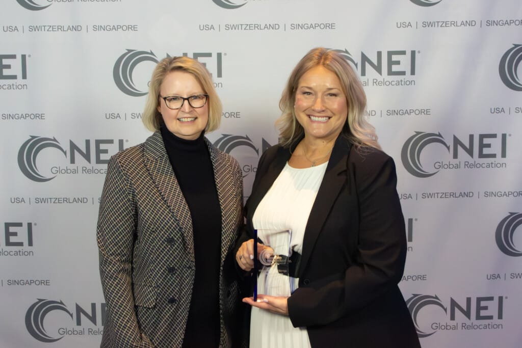 NEI Award for Moved to Action accepted by Onie Girton