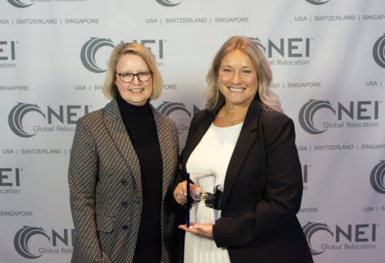 NEI Award for Moved to Action accepted by Onie Girton