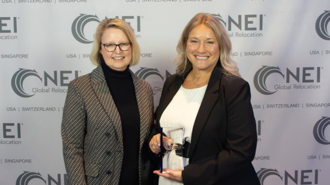 NEI Award for Moved to Action accepted by Onie Girton