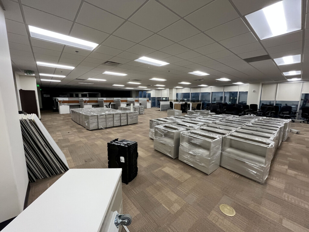 Wrapped cubicle furniture