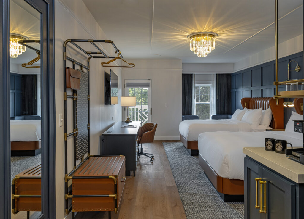 Double-queen guestroom at The Publisher hotel