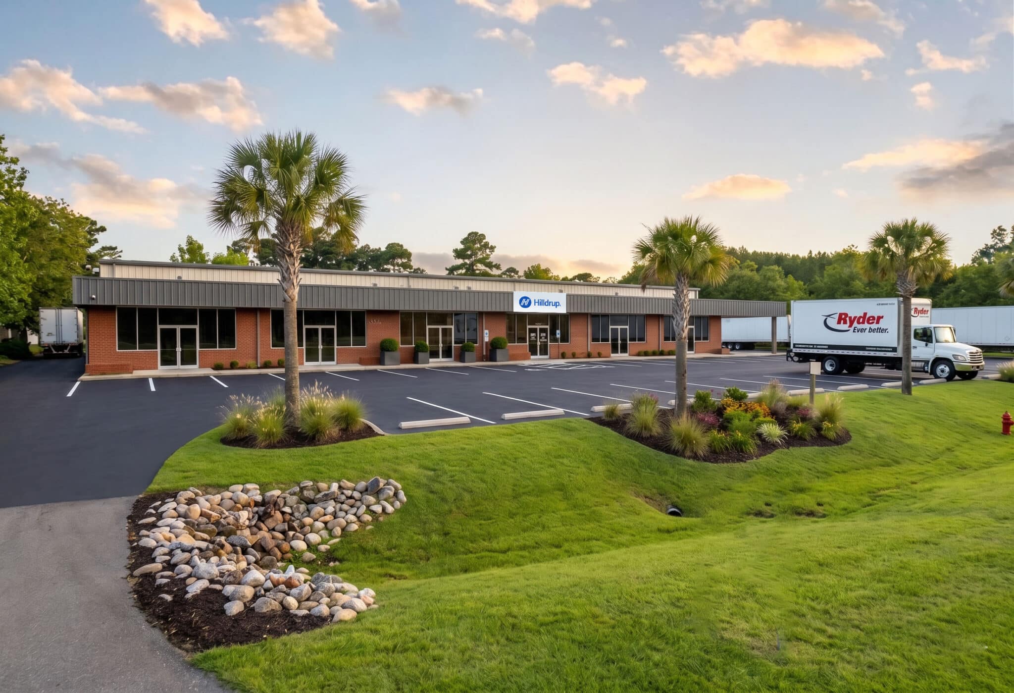Front of Hilldrup warehouse in Myrtle Beach, SC